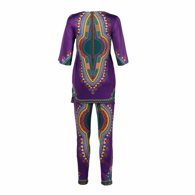 African 2 Piece Set Women Africaine Print Dashiki Dress African 2 Piece Set Women Africaine Print Dashiki Dress