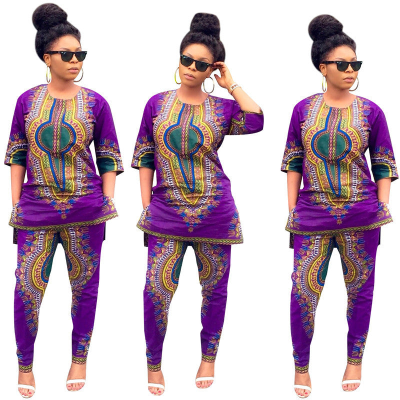 Two Piece African Dresses For Women New African Clothes Dashiki