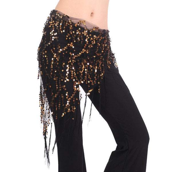 Belly Dance Costume Hip Scarfs Triangle Tassel Belt