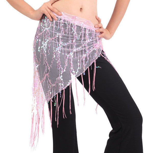 Belly Dance Costume Hip Scarfs Triangle Tassel Belt