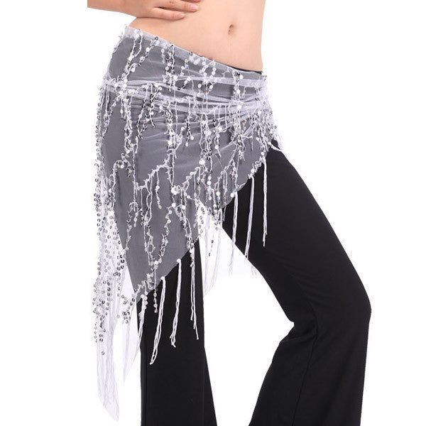 Belly Dance Costume Hip Scarfs Triangle Tassel Belt