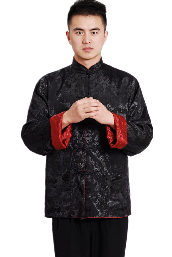 Long Sleeve Shirt Traditional Clothing Two-sided Collar Jacket