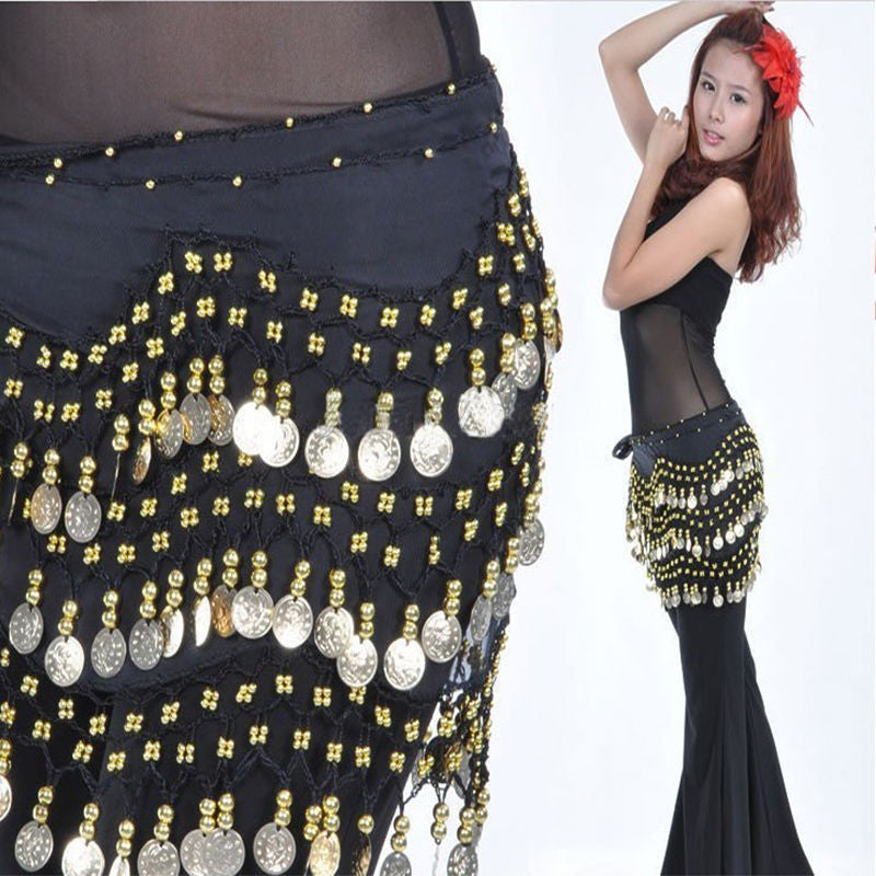 Cute Belly Dance Hip Chiffon Skirt Scarf Wrap Belt