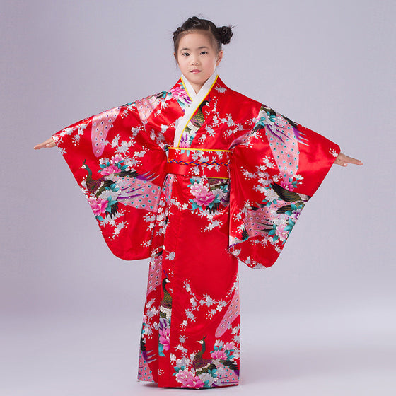 Cosplay Floaral Dress Japanese Baby Girl Kimono Dress