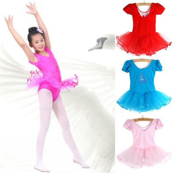 Girls Ballet Tranning Dance Skirt Tutu Dress