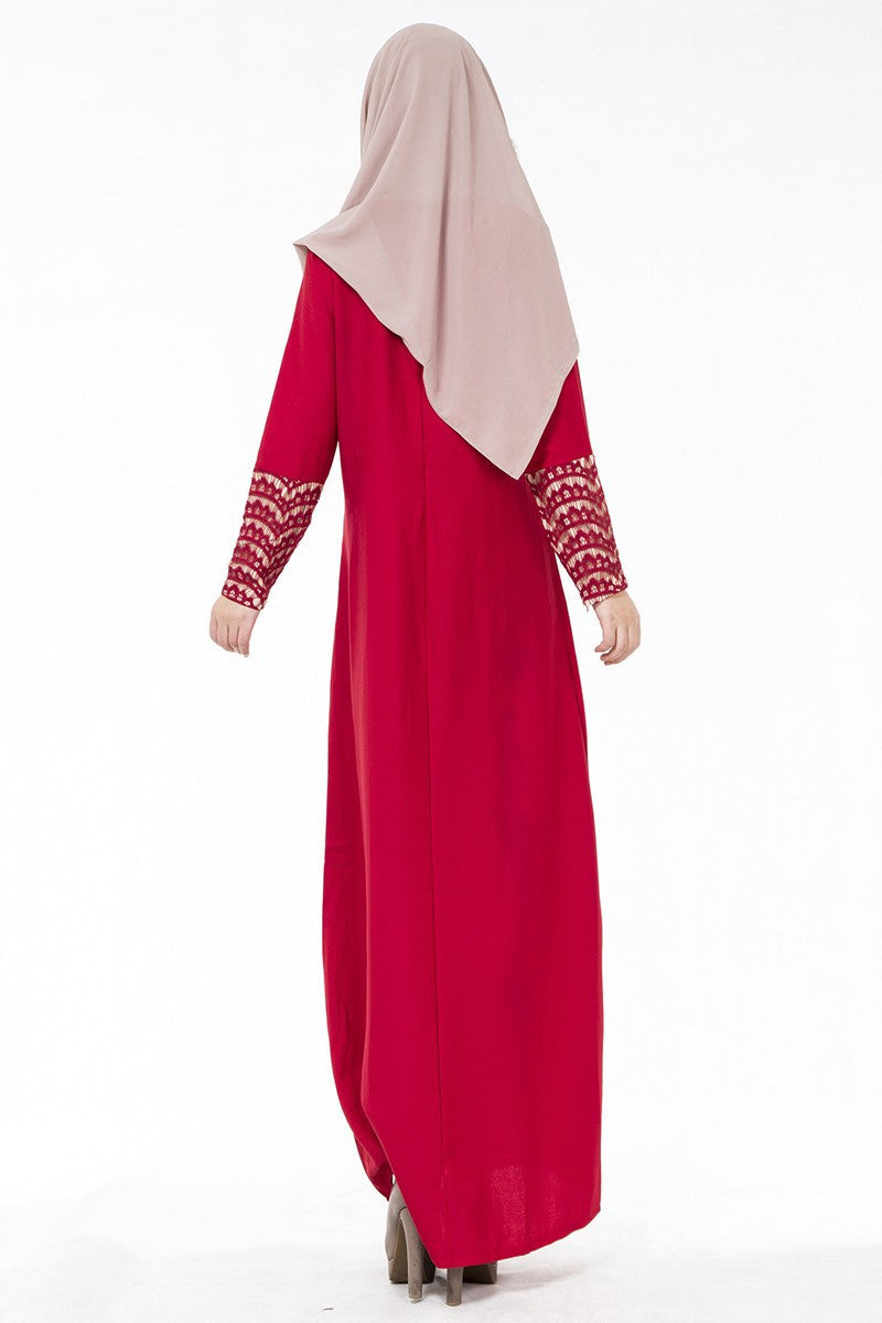 2022 Muslim Fashion Maxi Dress With Sleeves: Casual Abaya Dubai Turkey  Hijab For Women In India From Liulaolao, $30.03 | DHgate.Com