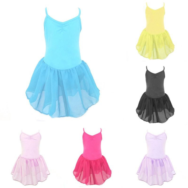 Cute Ballet Dance Tutu Dress Gymnastics Leotard