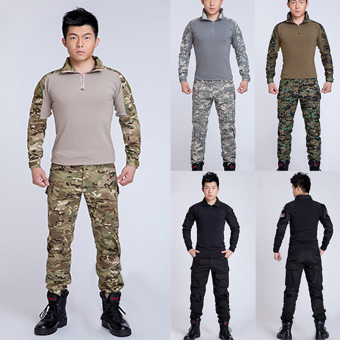 Military Uniform Men Combat Suits Navy Force Uniform Lizard Camouflage Traversing Adventure Suits