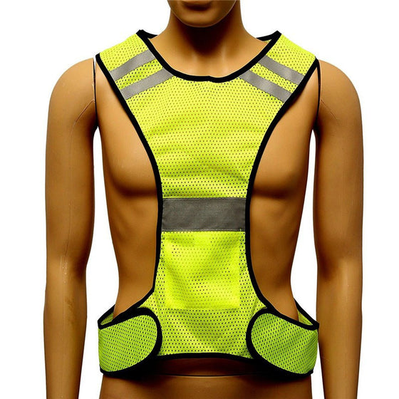 Fluorescent Yellow High Visibility Reflective Vest