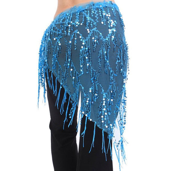 Belly Dance Costume Hip Scarfs Triangle Tassel Belt